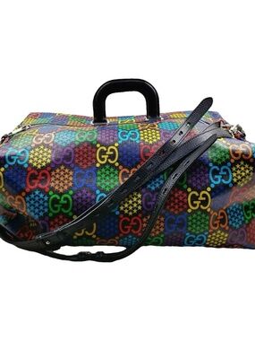 Gucci GG Psychedelic Duffel Luggage Boston Bag